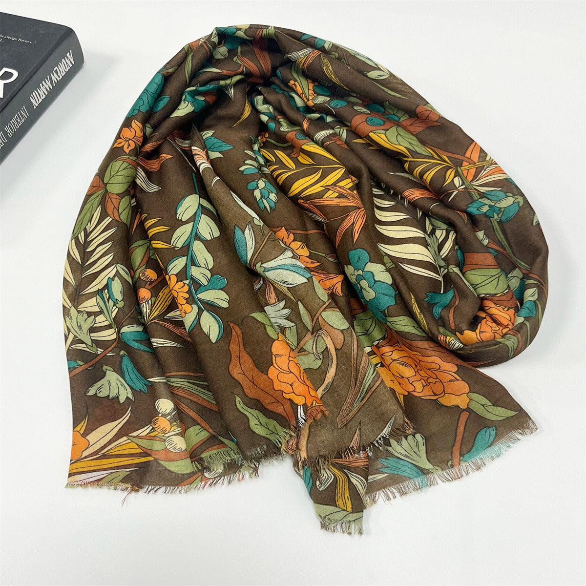 High-grade Shawl Ladies Tassel Printed Scarf