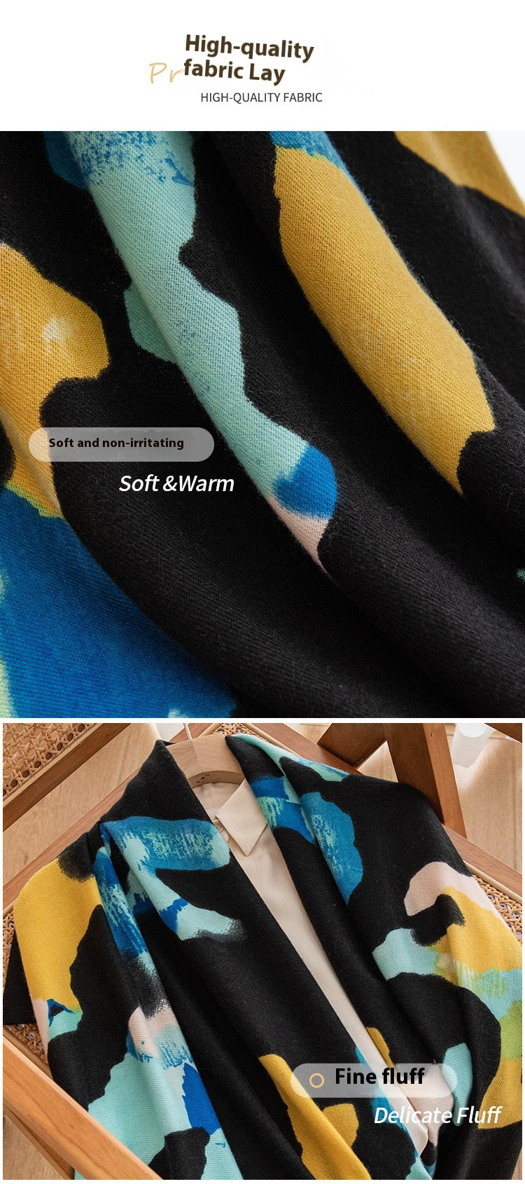 Autumn And Winter Cashmere Scarf Women's All-match Atmosphere High Sense