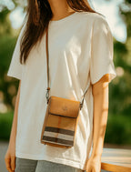 Crossbody Checkered Mini Bag