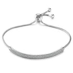 Exquisite Cold Wind Full Inlaid Zircon Curved Bracelet