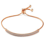 Exquisite Cold Wind Full Inlaid Zircon Curved Bracelet