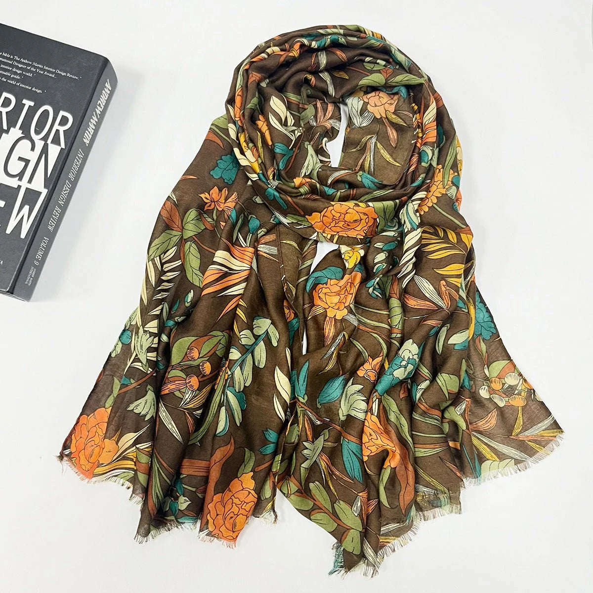 High-grade Shawl Ladies Tassel Printed Scarf