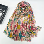 High-grade Shawl Ladies Tassel Printed Scarf