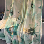 Light Luxury Artificial Silk Talma Yousoft Scarf Women's Large Size Pattern Commuter