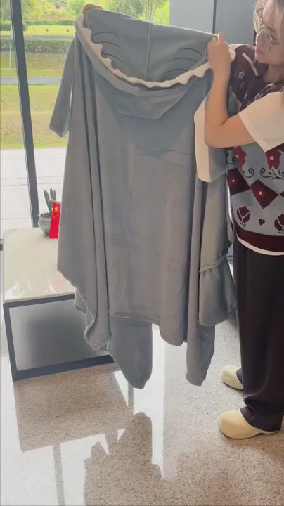 Cute Shark Sleeping Bag Shawl Cape Home