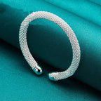 Silver Woven Mesh Bracelet Ornaments