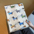 Women's Artistic Travel Shawl Dog Pattern Warm Long Scarf